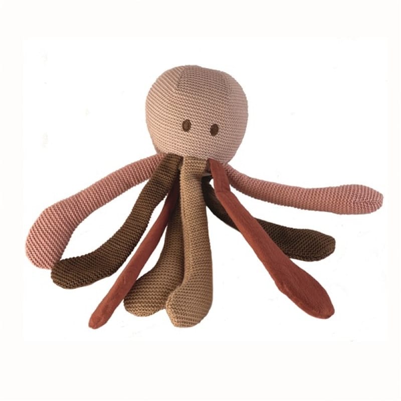 Jucarii copii 2-3 ani - Caracatita tricotata, jucarie bebe Egmont Toys, + 0 luni