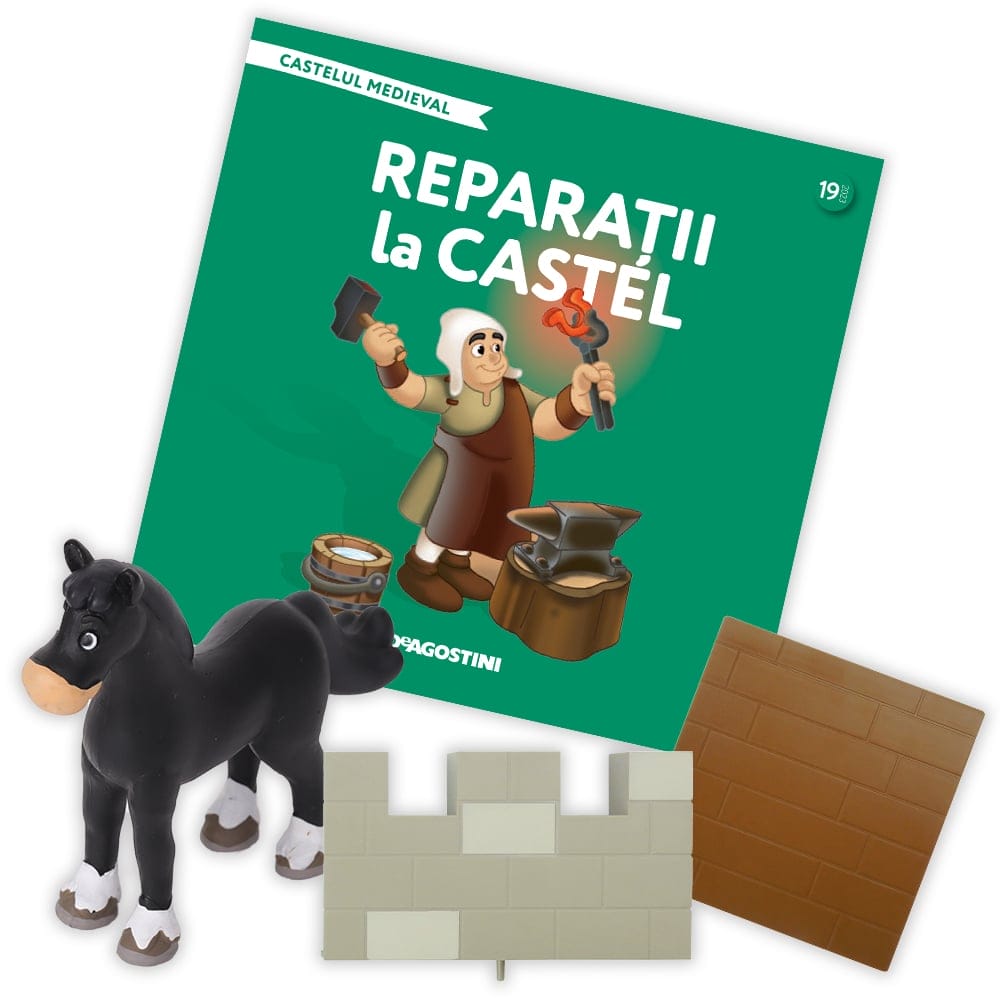 Vârsta - Castelul Medieval Nr. 19 - Reparatii la castel, DeAgostini, 3 ani+