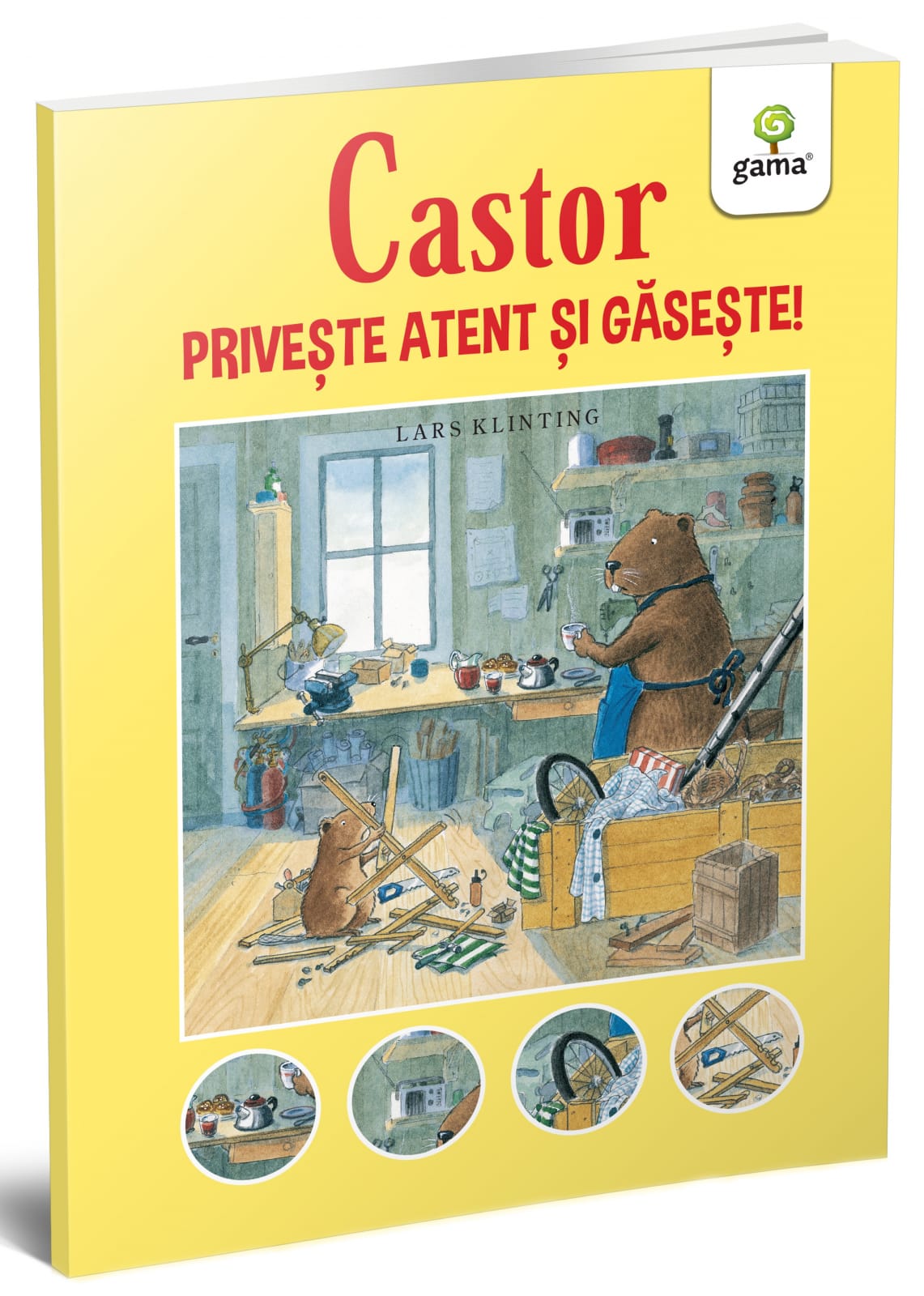Jucarii copii 4-5 ani - Castor: Privește atent și găsește!, Editura Gama, 4-5 ani +