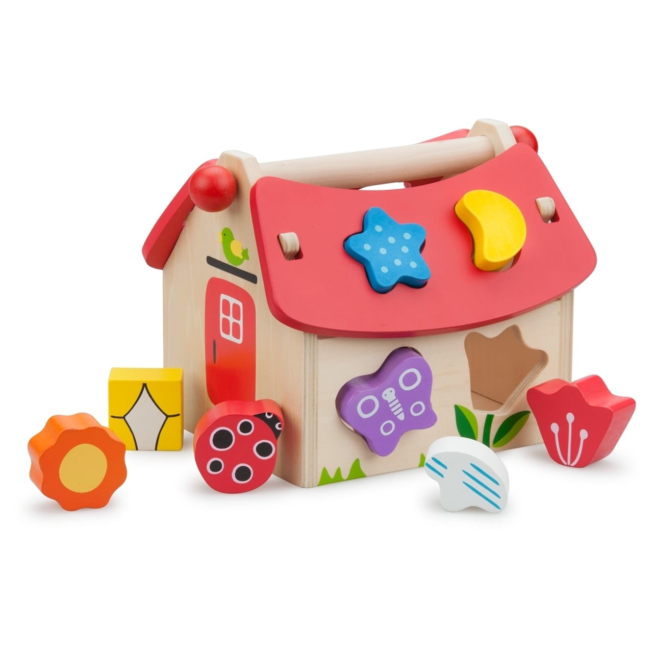 Casuta Shape Sorter cu forme, New Classic Toys, 2-3 ani + [1]