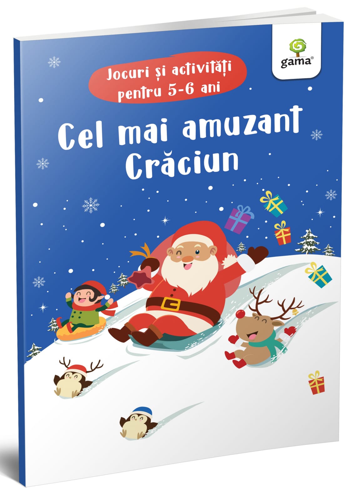 Cărți de Crăciun - Cel mai amuzant Crăciun. Jocuri și activități, Editura Gama, 4-5 ani +