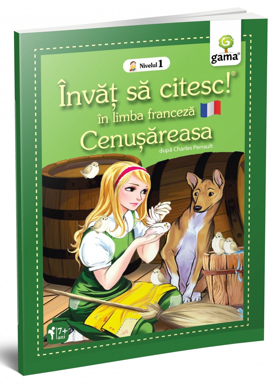 Carti invatare limbi straine - Cenușăreasa, Editura Gama, 6-7 ani +