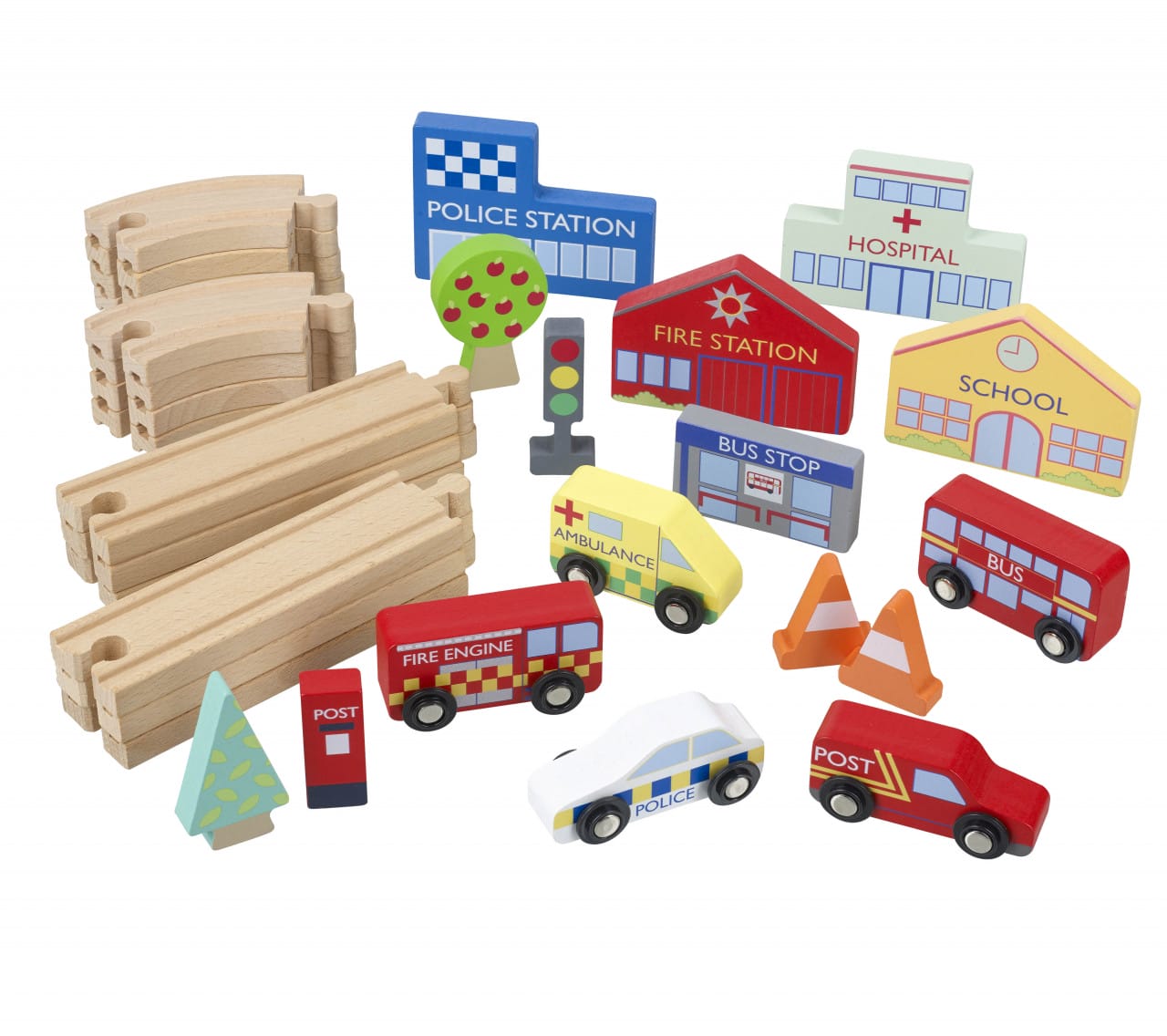 Circuit cu vehicule utilitare, Orange Tree Toys [3]