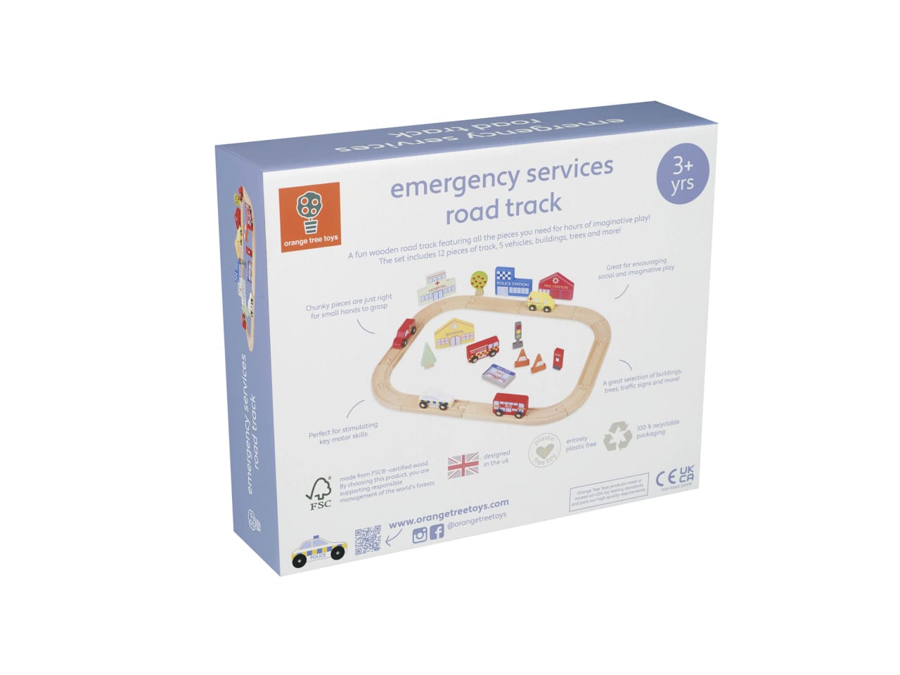 Circuit cu vehicule utilitare, Orange Tree Toys [5]