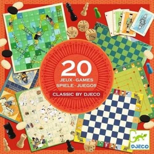 Jucarii copii 4-5 ani - Colectia Djeco - 20 jocuri clasice, 2-3 ani +