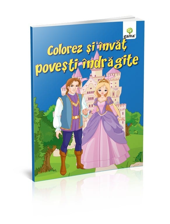 Colorez şi învăţ poveşti îndrăgite, Editura Gama, 2-3 ani + [1]