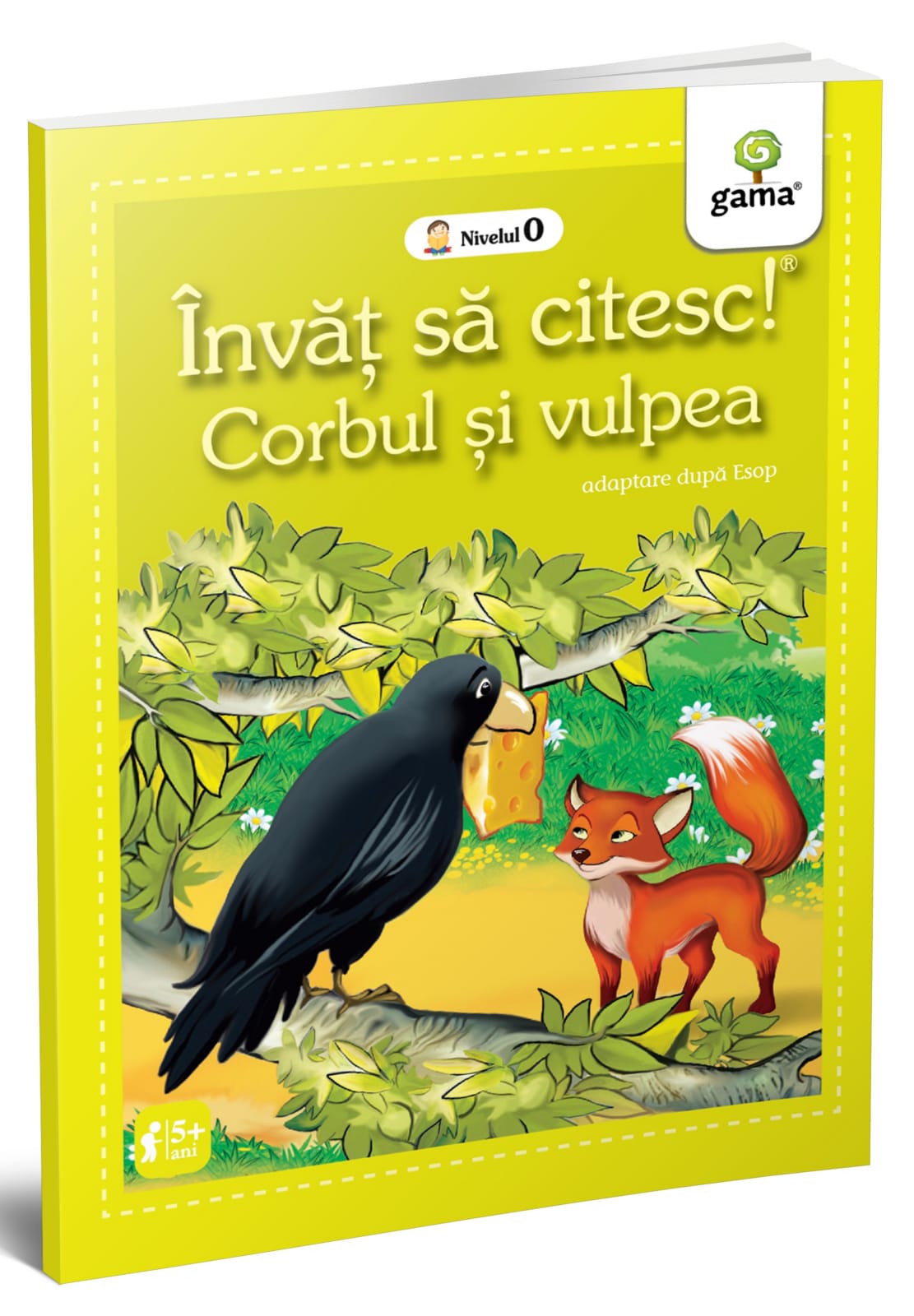 Colectia invat sa citesc - Invat sa citesc, Corbul și vulpea, Editura Gama, +5 ani