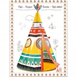 Cort Teepee djeco, 1-2 ani + [4]