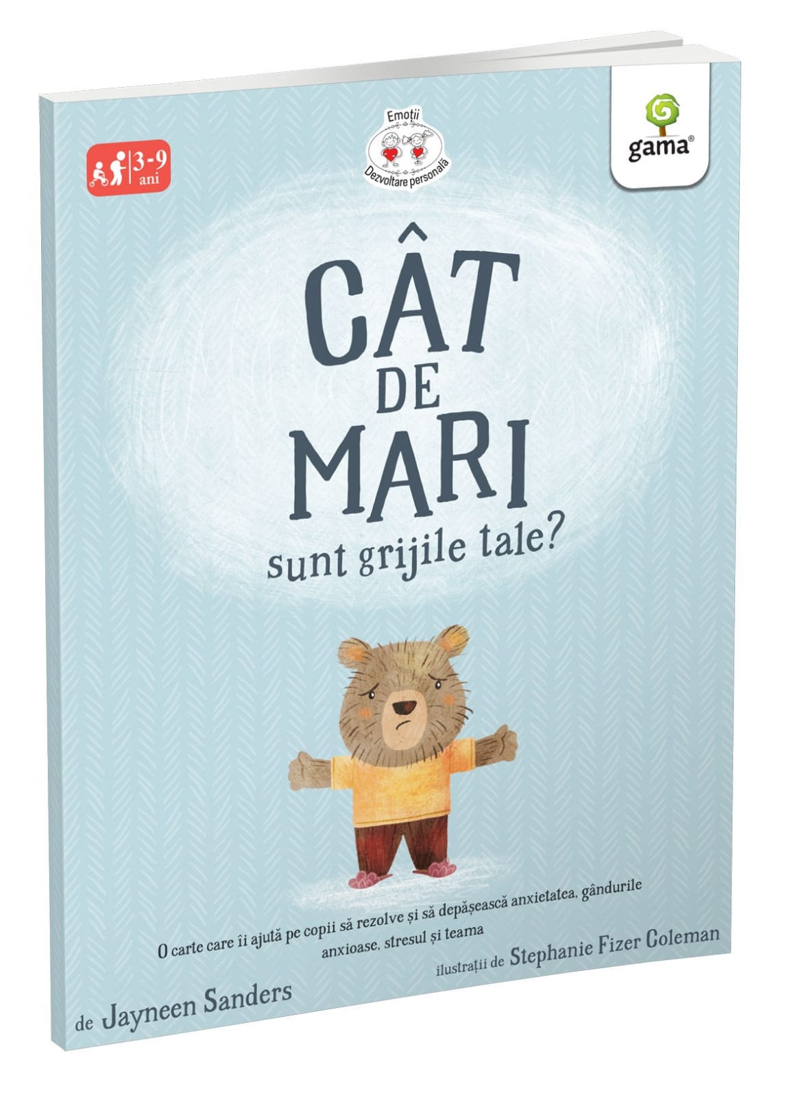 Carti dezvoltare emotionala - Cât de mari sunt grijile tale?, Editura Gama, 2-3 ani +