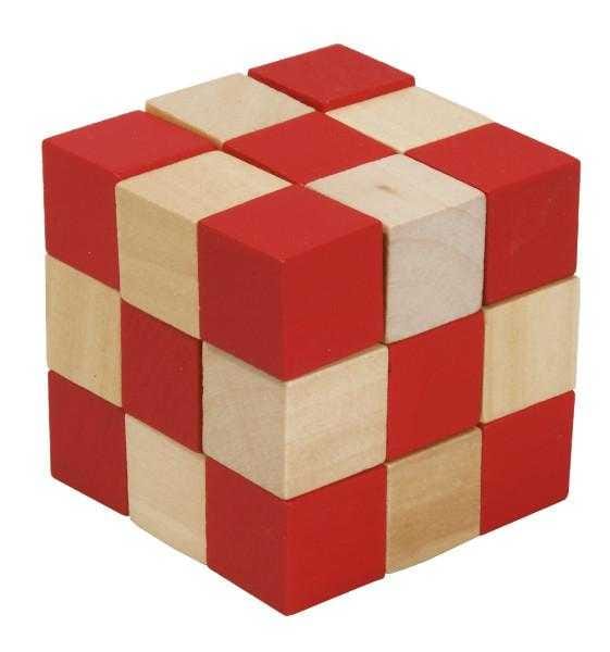 Puzzle din lemn - Cub sarpe rosu - natur, Fridolin, 6-7 ani +