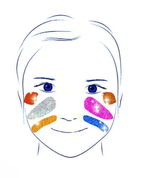 Culori make-up non alergice Djeco, metalic, 2-3 ani + [2]