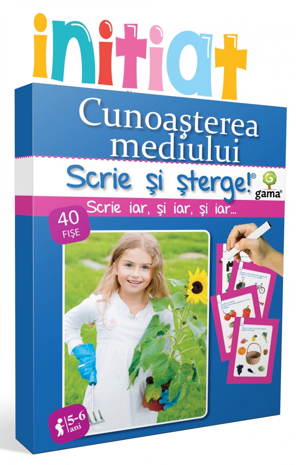 Cunoaşterea mediului, Scrie si Sterge, Editura Gama, 4-5 ani + [1]