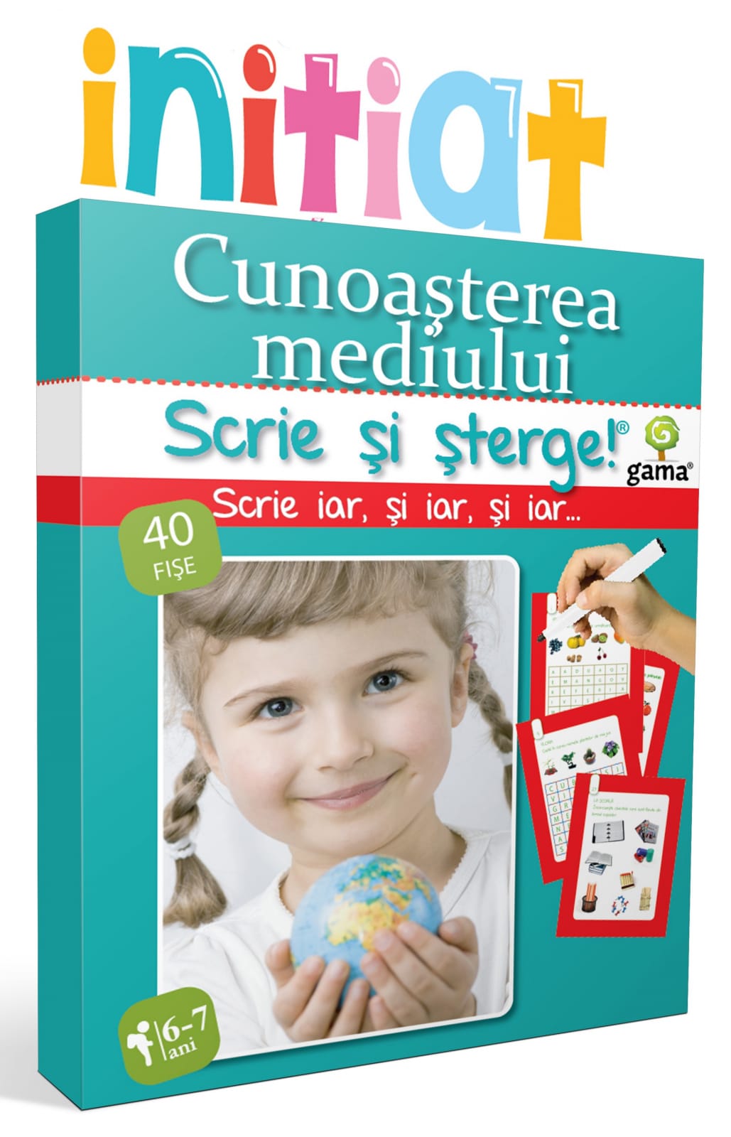 Jucarii educative 6 - 7 ani - Cunoaşterea mediului, Editura Gama, 40 de fişe, 4-5 ani +