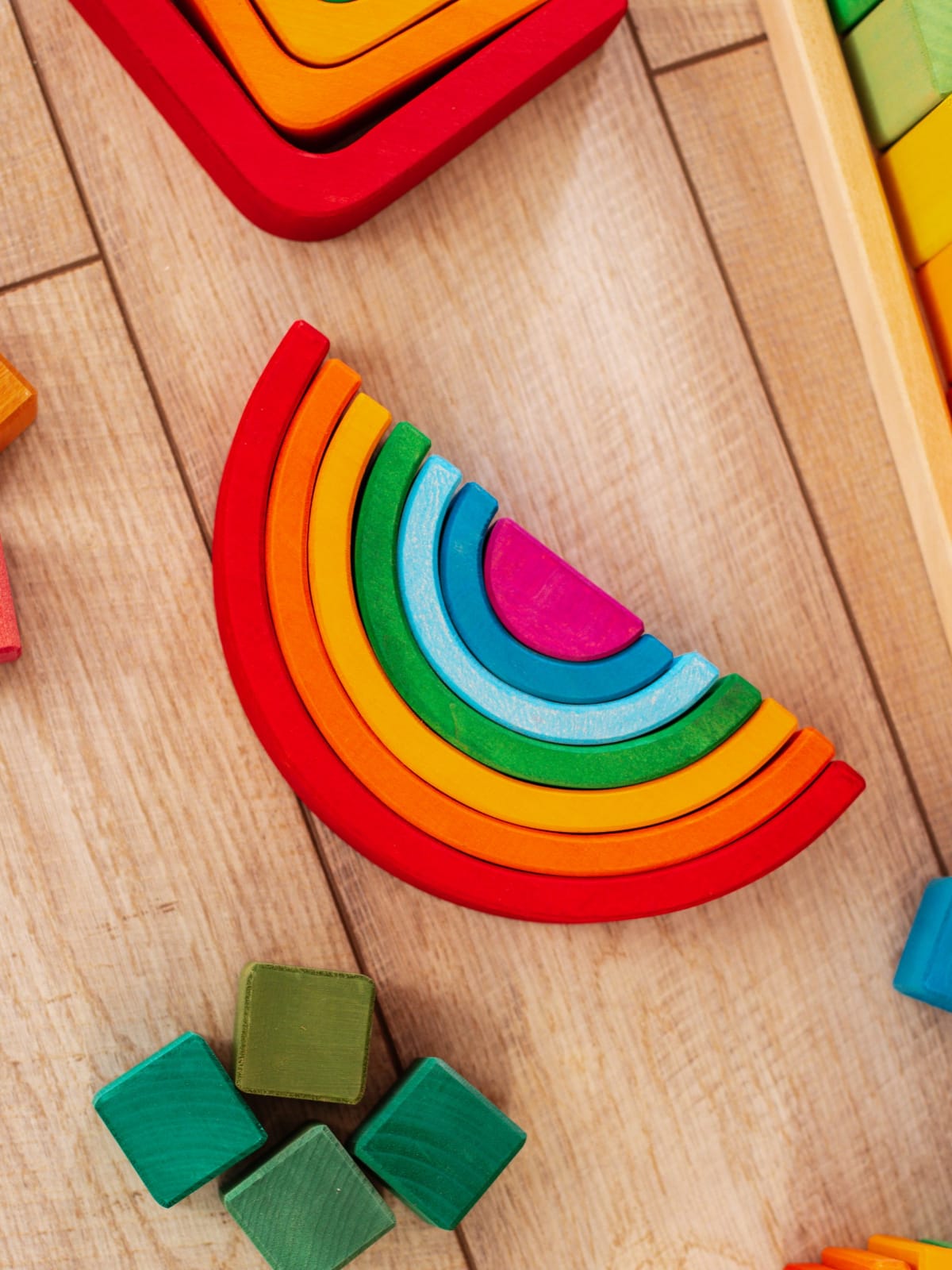 Curcubeu mediu, jucarie handmade, Egmont toys, 2-3 ani + [3]