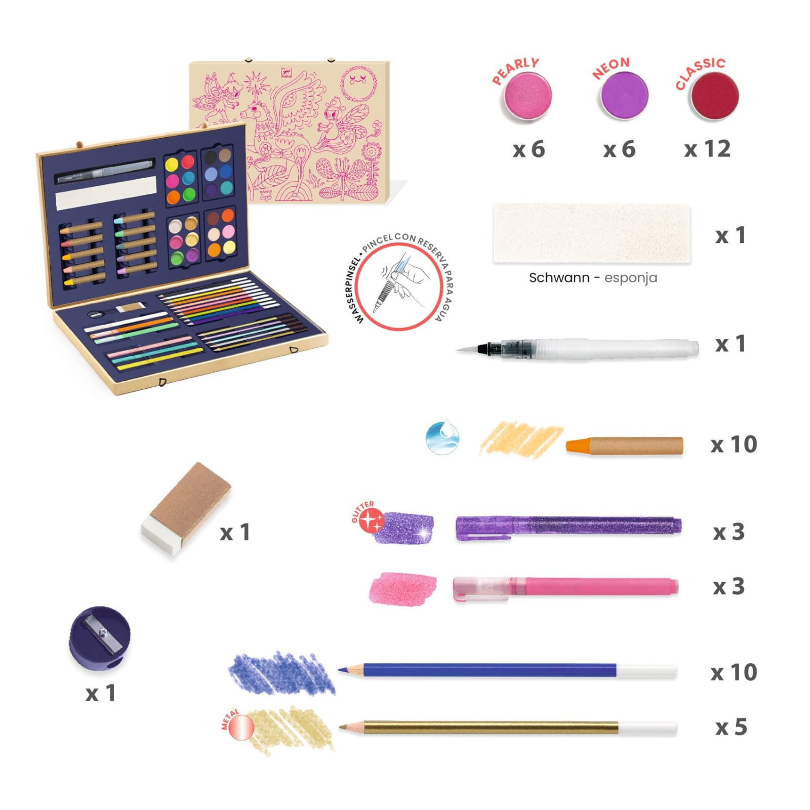 Cutie cu culori stralucitoare Djeco, 6-7 ani + [2]