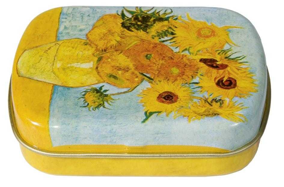 Cadouri copii - Cutiuta metalica VanGogh floarea soarelui, Fridolin, 6-7 ani +