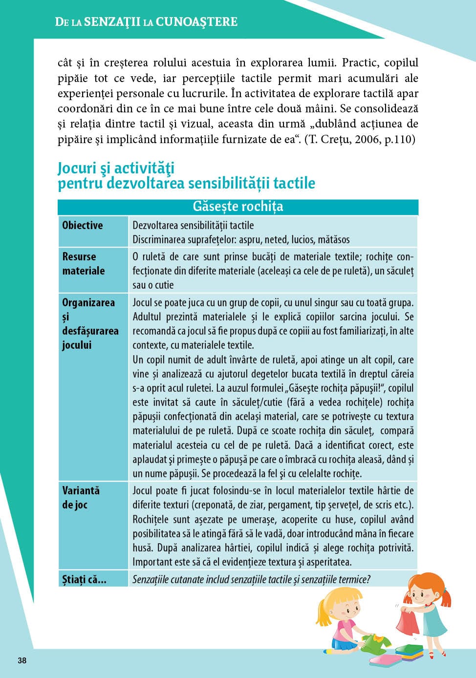 De la senzații la cunoaștere - teorie și jocuri, DPH, 12 ani + [7]