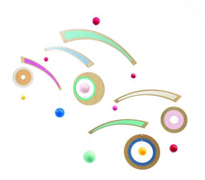 Decoratie mobil lemn, Cosmos Djeco, 0-1 ani + [1]