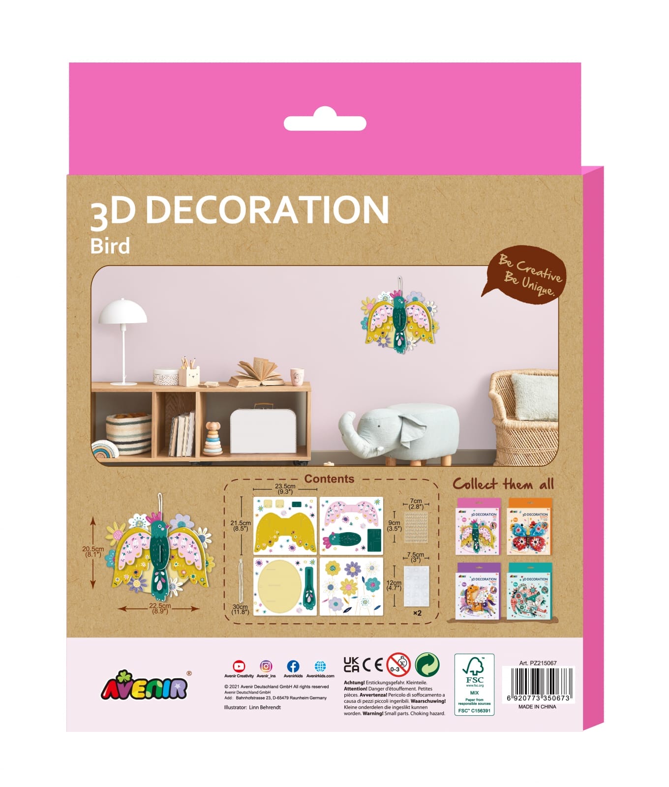 Decoratiune 3D-Pasare, + 3 ani [3]