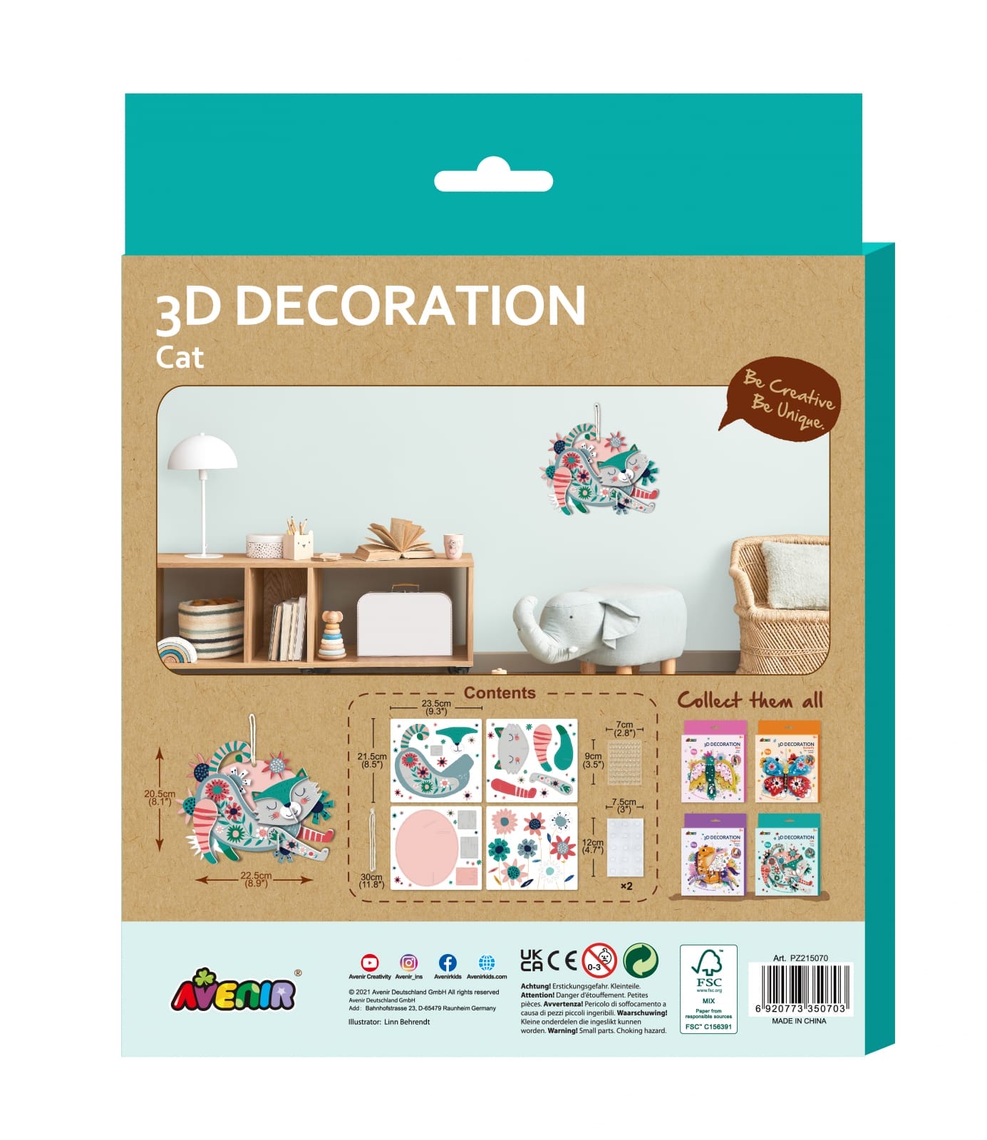 Decoratiune 3D - Pisica, + 3 ani [7]