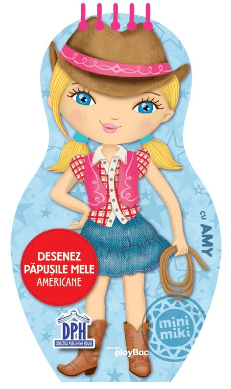 Jocuri creative - Desenez papusile mele - Americane - cu Amy, DPH, 4-5 ani +