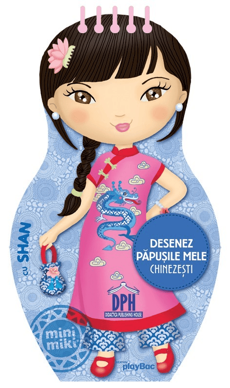 Jucarii copii 4-5 ani - Desenez papusile mele - Chinezesti - cu Shan, DPH, 4-5 ani +