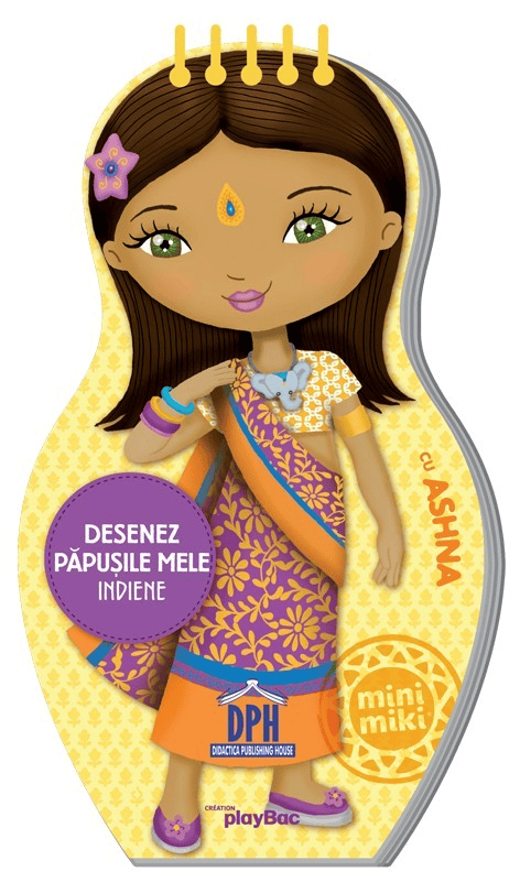 Jucarii copii 4-5 ani - Desenez papusile mele - Indiene - cu Ashna, DPH, 4-5 ani +