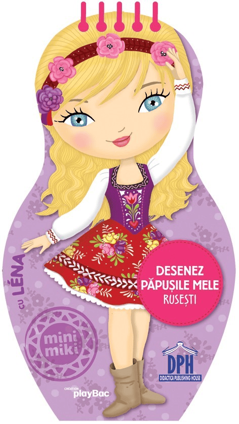 Jucarii copii 4-5 ani - Desenez papusile mele - Rusesti - cu Lena, DPH, 4-5 ani +