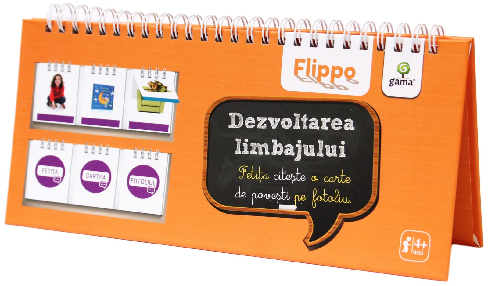 Vârsta - Dezvoltarea limbajului Flippo, Editura Gama, 4-5 ani +
