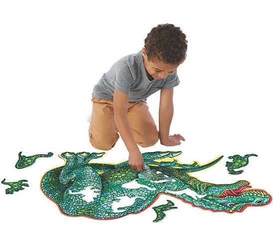 Puzzle de podea în formă de dinozaur, 51 piese, Peaceable Kingdom, +5 ani [2]