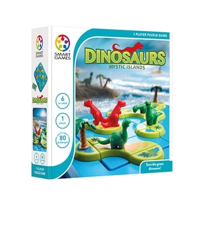 Smart Games - Dinosaurs Mystic Islands, joc de logica cu 80 de provocari, 6+ ani [1]