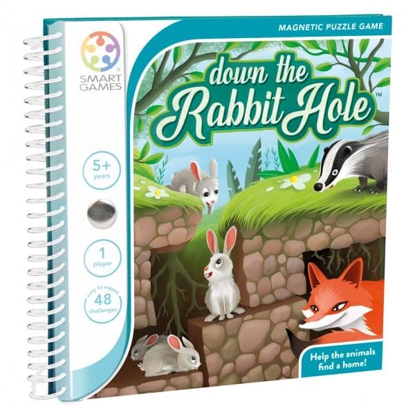 Jocuri de logica - Smart Games - Down the Rabbit Hole, joc de logica cu 48 de provocari, 5+ ani
