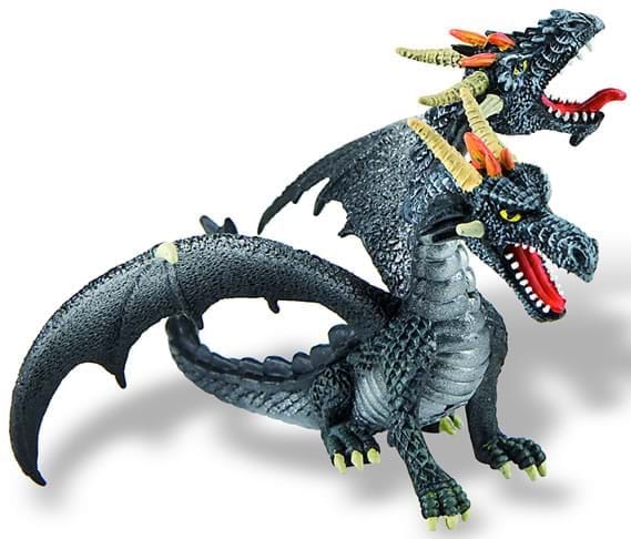 Dragon negru cu 2 capete, Bullyland, 2-3 ani + [1]