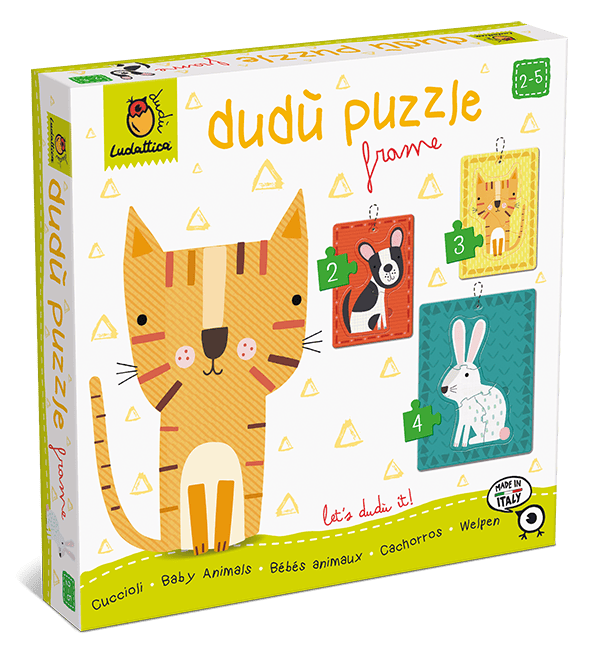 DUDÙ PUZZLE ÎN RAMĂ 2-3-4 piese – ANIMALE DE COMPANIE [1]