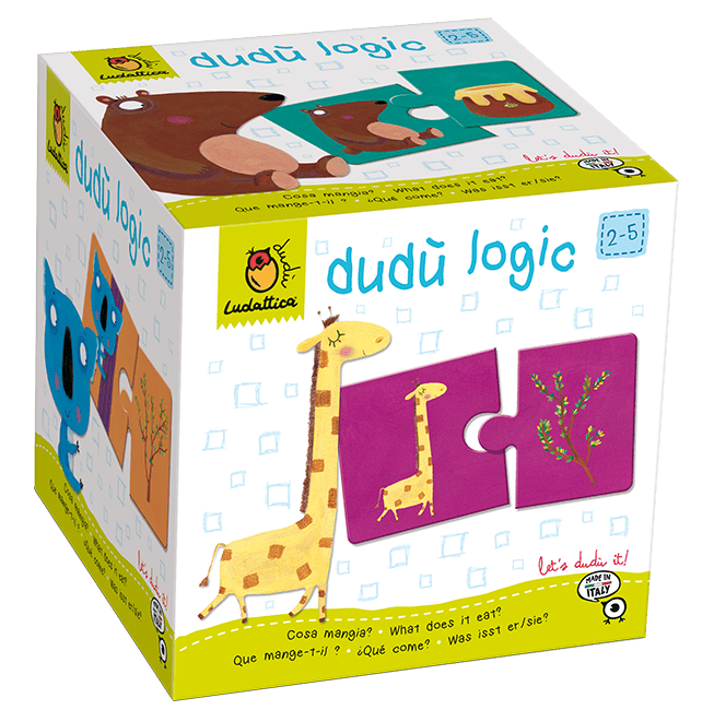 Vârsta - Joc de logica Dudu Logic  Cine ce mănâncă?, Ludattica 2+ ani