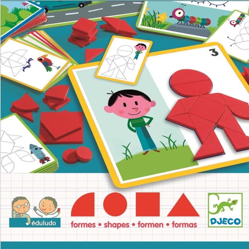 Jucarii copii 4-5 ani - Eduludo Djeco forme geometrice, 2-3 ani +