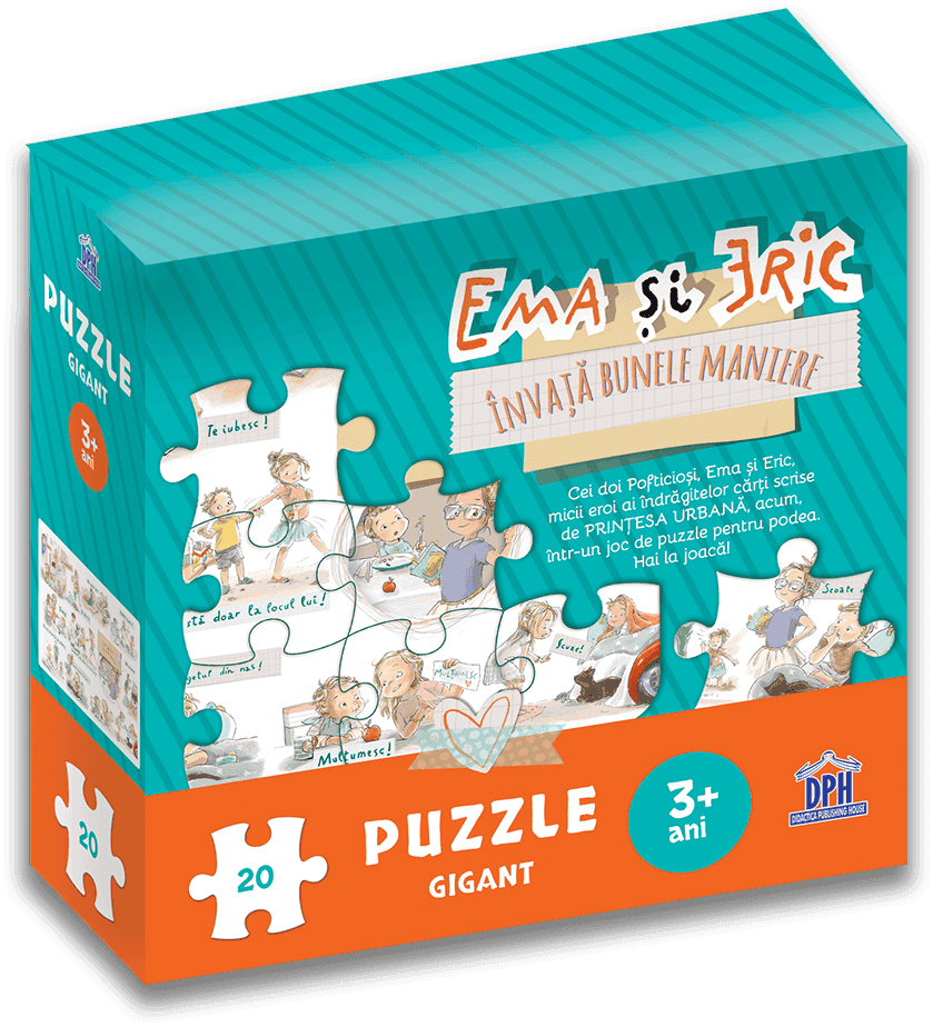 Ema si Eric invata bunele maniere - Puzzle gigant, DPH, 2-3 ani + [1]