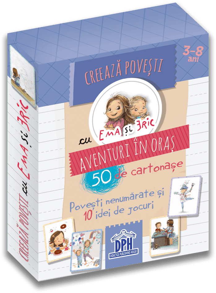 Jocuri dezvoltarea imaginatiei - Creează poveşti cu Ema şi Eric: Aventuri ȋn oraş, DPH, 4-5 ani +