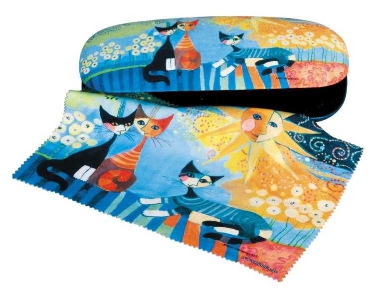 Vârsta - Etui cu textil si protectie ochelari, Rosina W, Dolce vita, Fridolin, 6-7 ani +