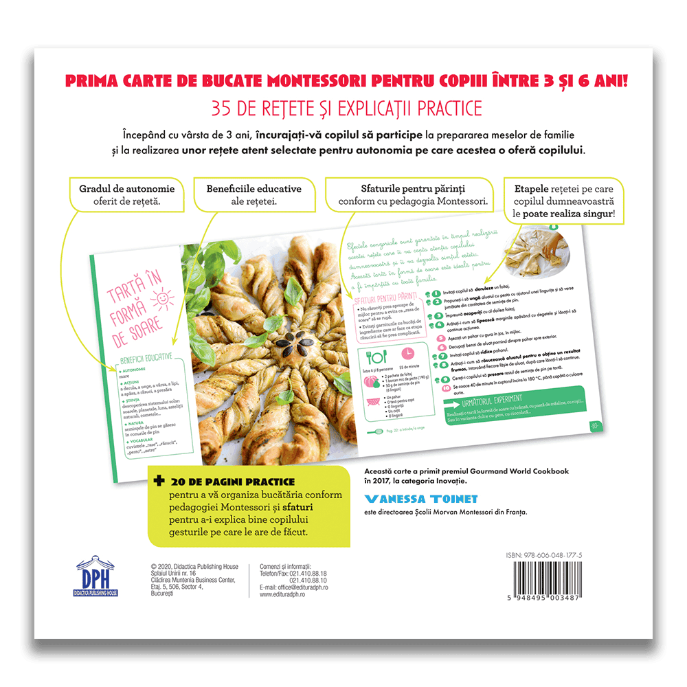 Eu gatesc, eu cresc!: Montessori - 35 de retete savuroase care va ajuta copilul sa-si dezvolte autonomia!, DPH, 2-3 ani + [2]
