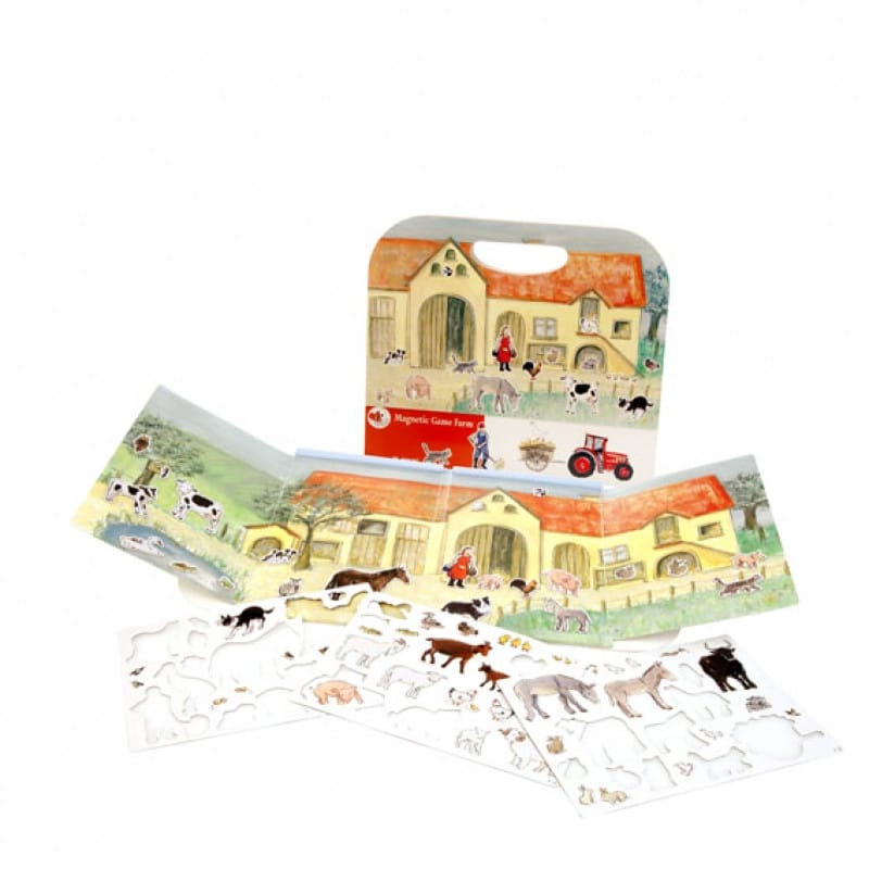 Jocuri cu magneti - Ferma, set magnetic Egmont toys, + 3 ani