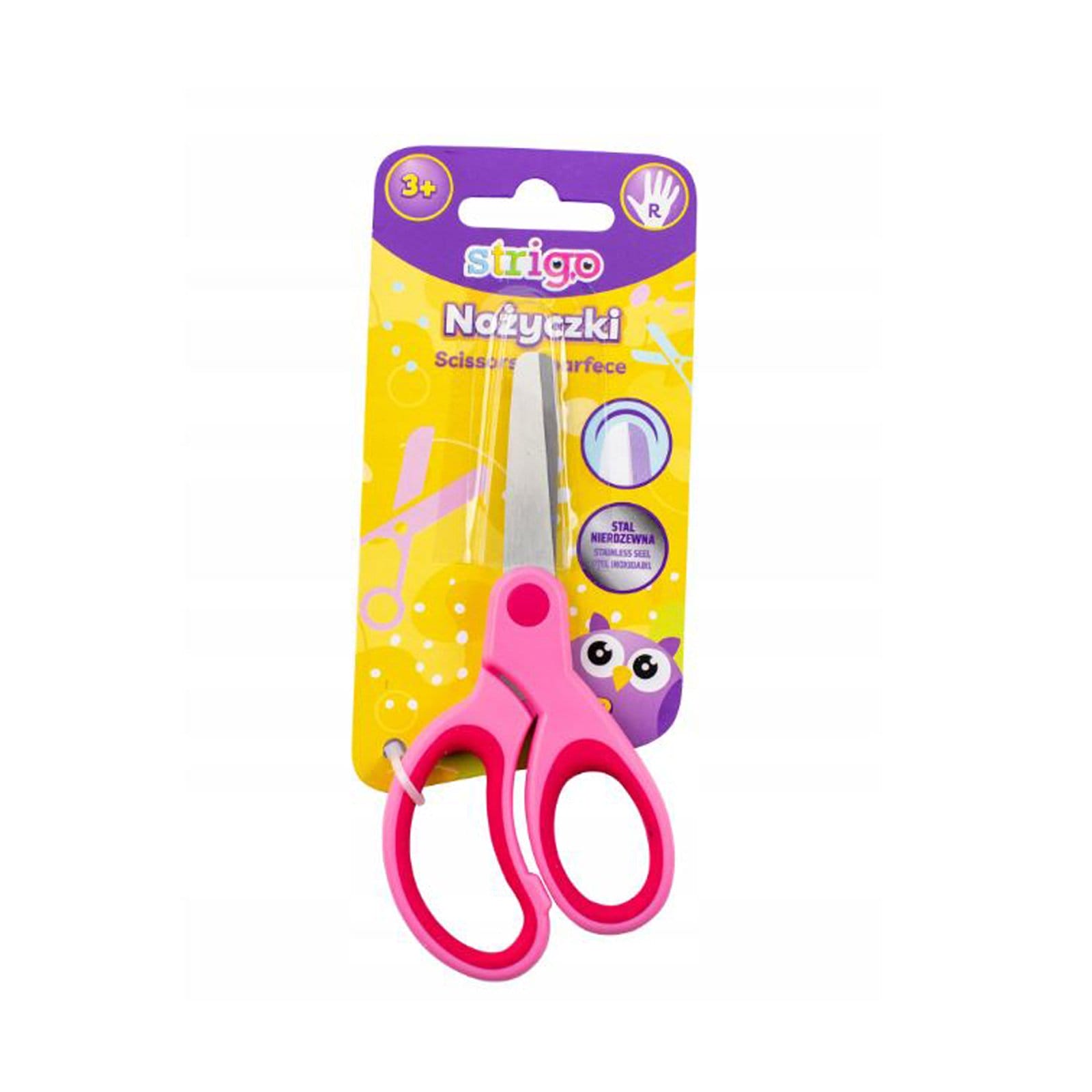 Produse - Foarfeca Strigo pentru dreptaci ROZ/ALBASTRU