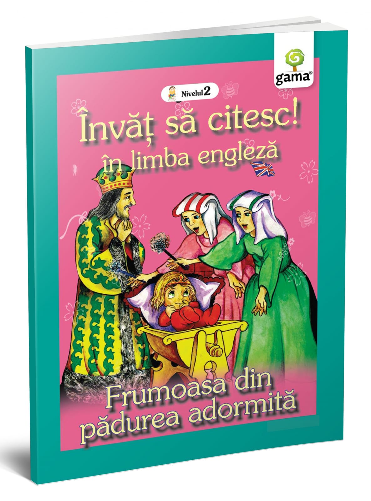 Carti invatare limbi straine - Frumoasa din pădurea adormită, Editura Gama, 6-7 ani +
