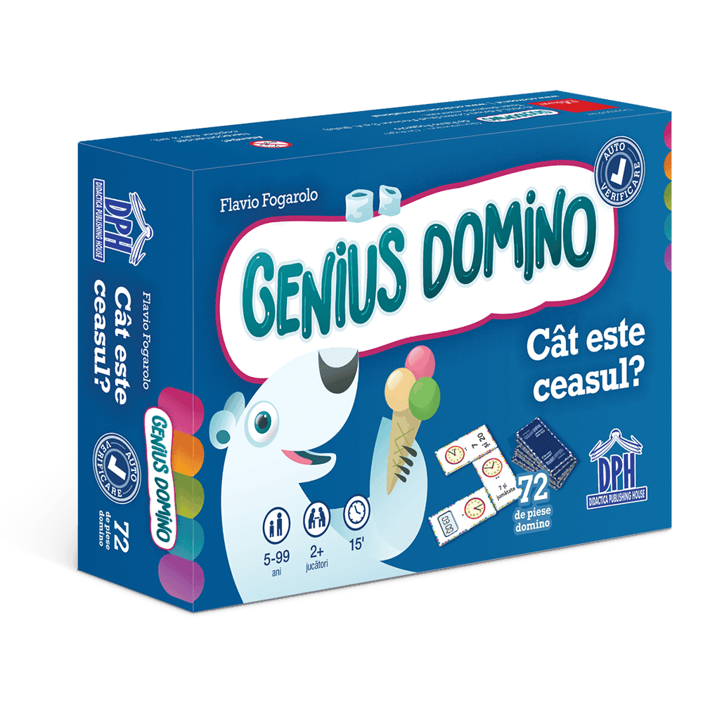 Genius domino - Cat este ceasul?, DPH, 8-9 ani + [1]