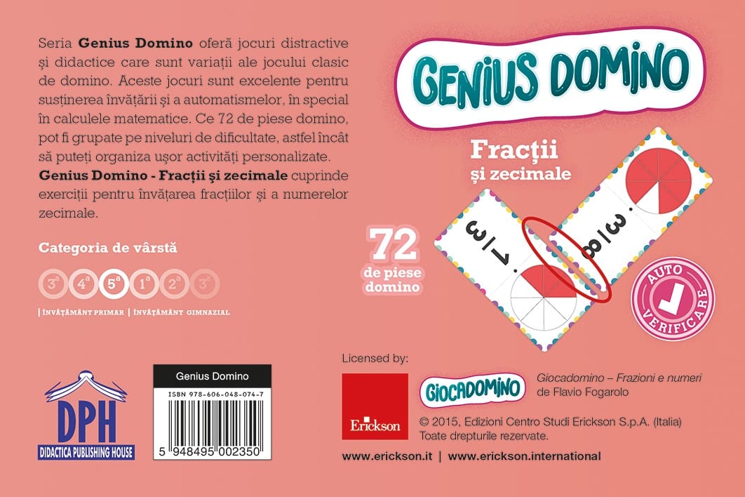 Genius domino - Fractii si zecimale, DPH, 10-11 ani + [2]
