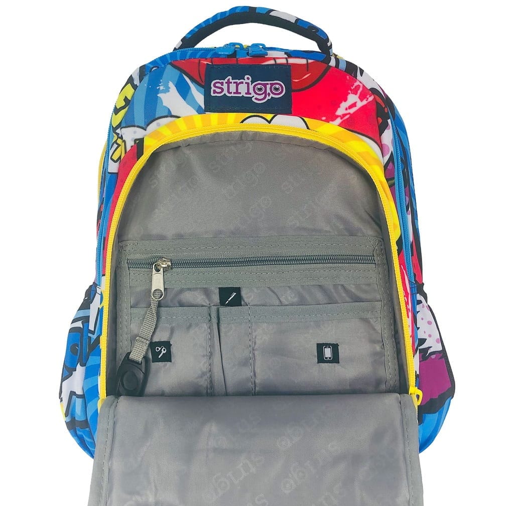 Ghiozdan Strigo CM1 Misty Comic, 25 x 39 x 14, 23 litri [3]
