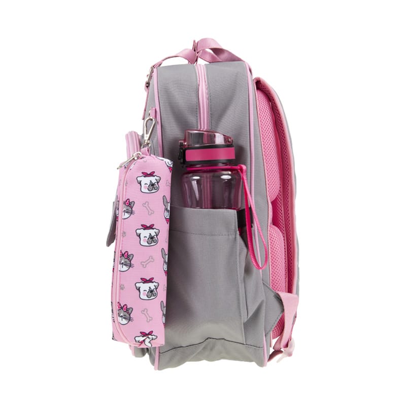 Ghiozdan Strigo cube, cu Penar, roz, 29 x 39 x 15, 24 litri [4]