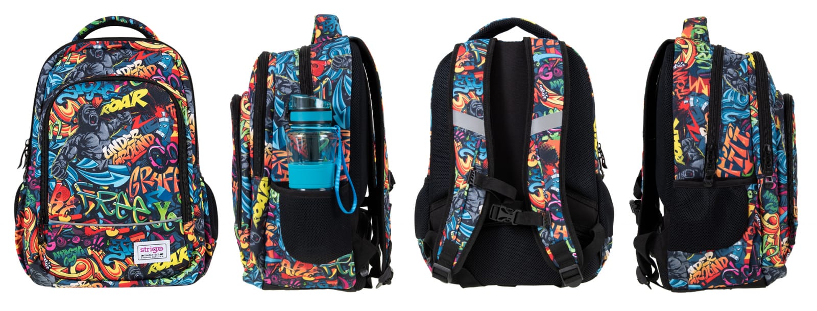 Ghiozdan, Strigo, Misty+ 20020ST, 39 x 27 x 18, 24 litri, Multicolor [2]