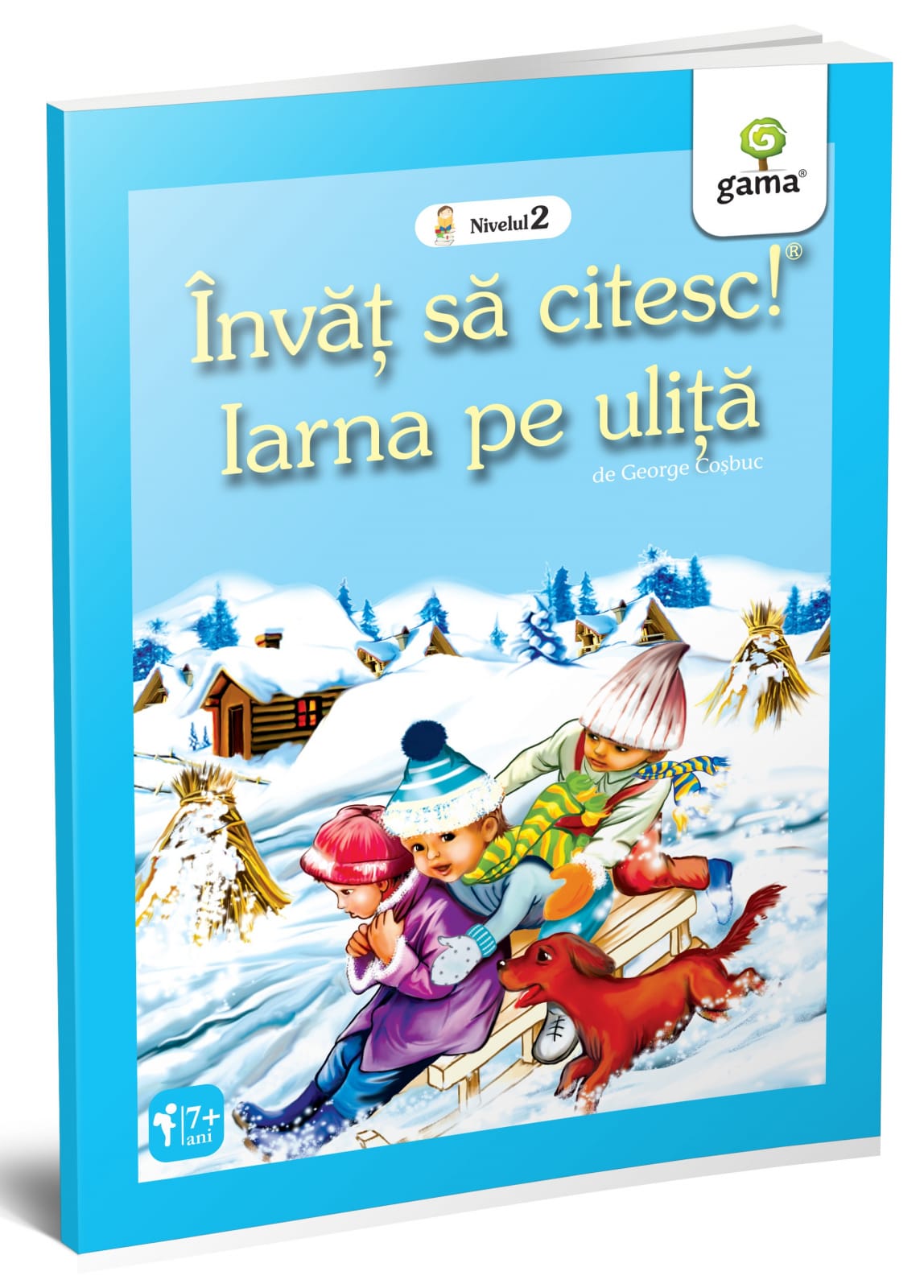 Jucarii baieti - Invat sa citesc, Iarna pe uliță, Editura Gama, +5 ani
