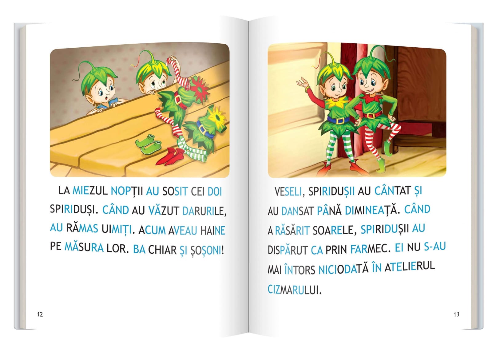 Spiridusii cizmari • Ulcica fermecata - carduri pentru invatarea citirii [2]